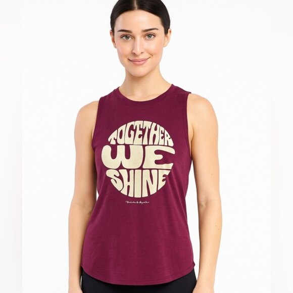 Peloton Tops - Peloton Women's Purple Together We Shine Active Muscle Tank Top Size Small